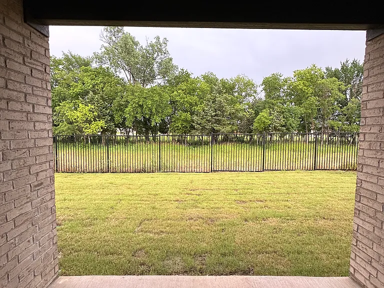 Patio view to green belt