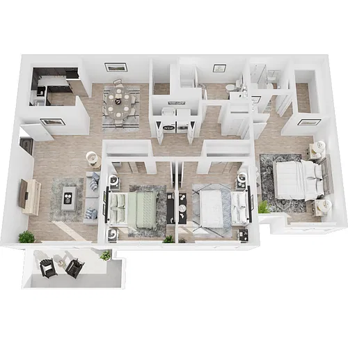 Floor plan Orchards I - 3 Bedroom