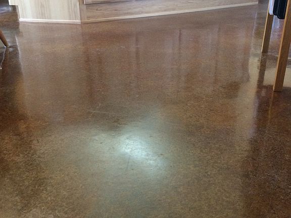 Acid stained concrete