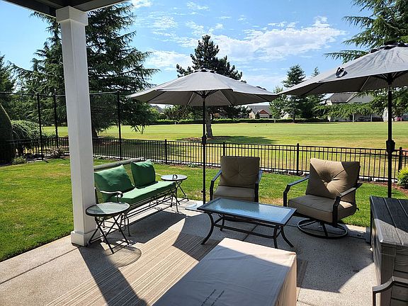 Covered patio view