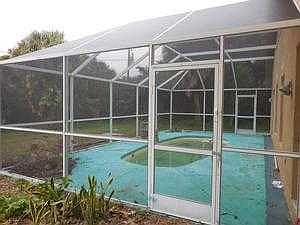 pool and screen porch