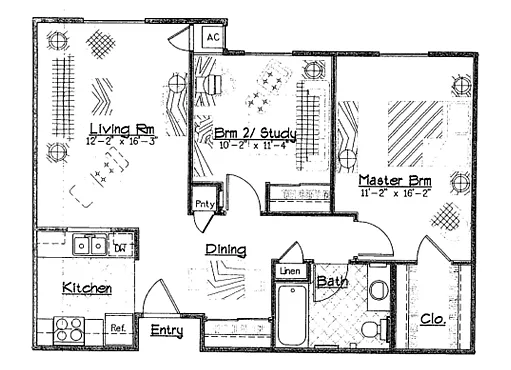 Floor plan 2-Bedroom