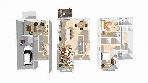 Floor plan Two Bedroom Corner