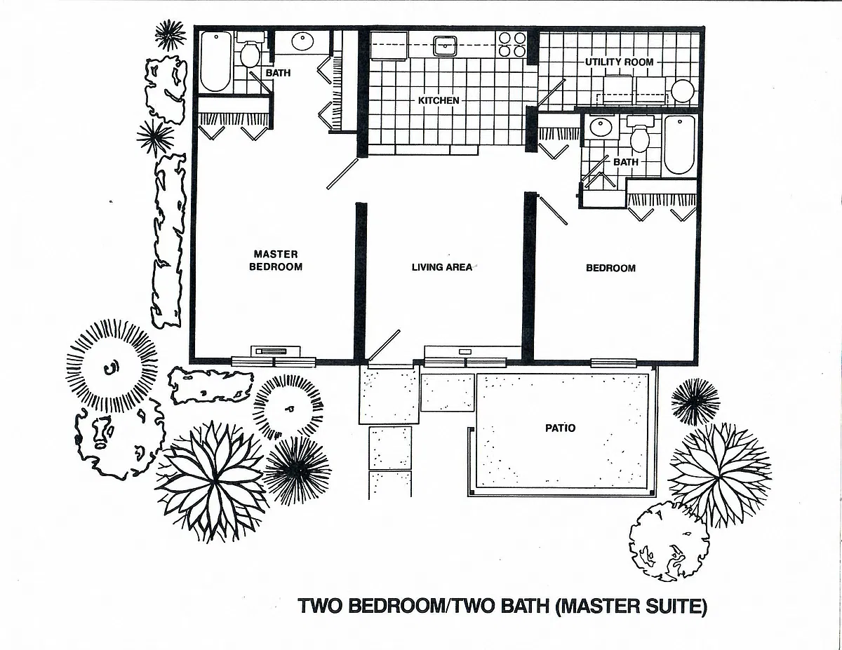 Floor plan 2 bed 2 bath