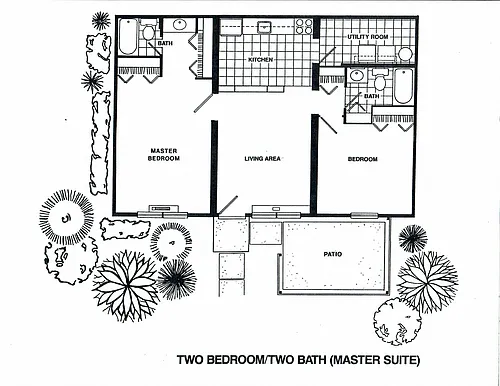 Floor plan 2 bed 2 bath
