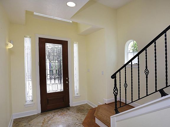 Entry - View from entry hall. Enter this home into the well lit entry with stunning flooring and fin
