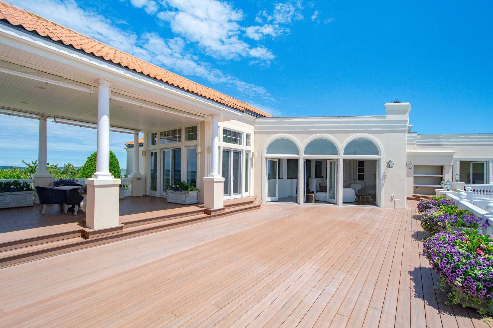 Expansive Decking with Ocean + Bay Views