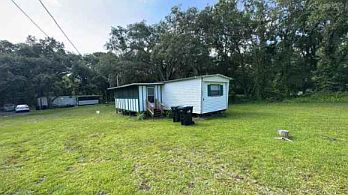 Exterior photo of screened patio