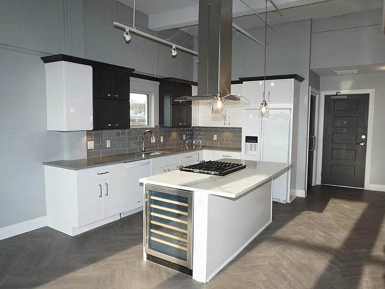 Kitchen facing West
