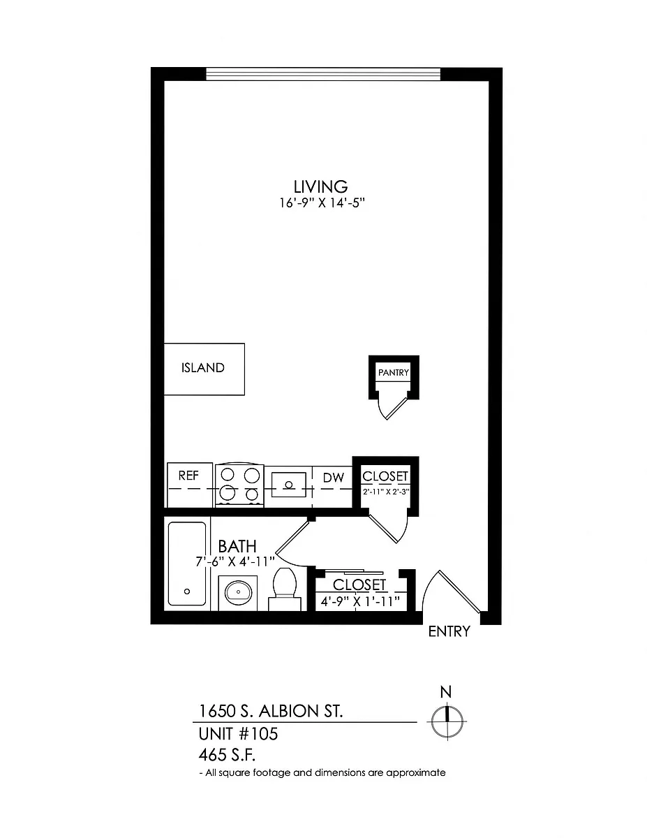 Floor plan Studio