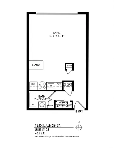 Floor plan Studio