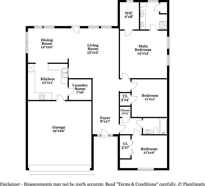 3 bed, 2.0 bath, 1496 sqft, $1,945 — Photo 2