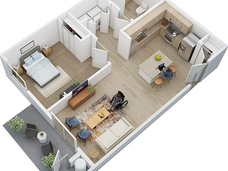 A1 Barrier Free Floor Plan A1 Barrier Free Floor Plan
