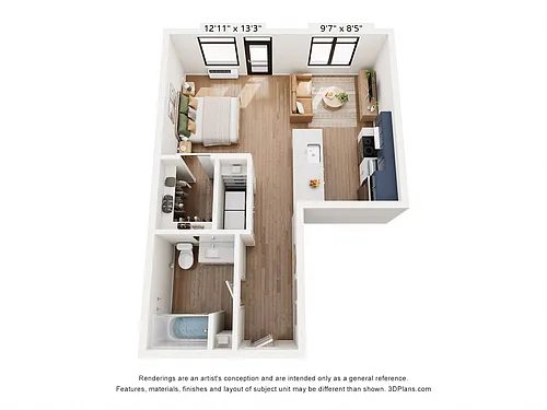 Floor plan S1 Studio
