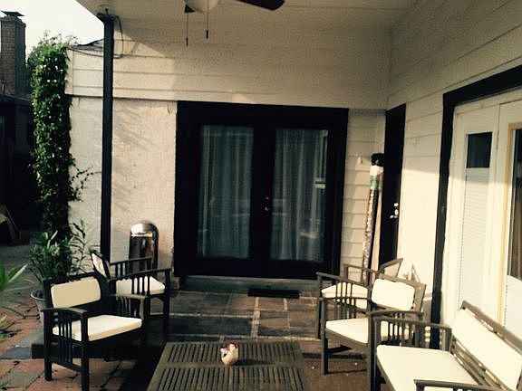 Patio with ceiling fan