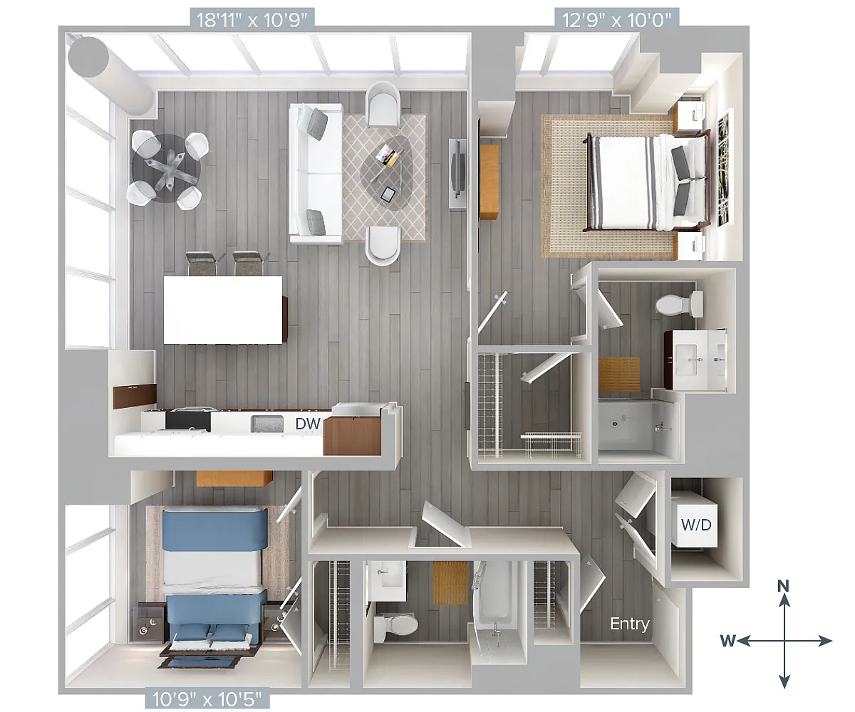 Floor plan B2-1064