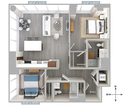 Floor plan B2-1064