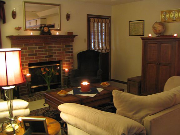 Living Room & Fireplace - 2007