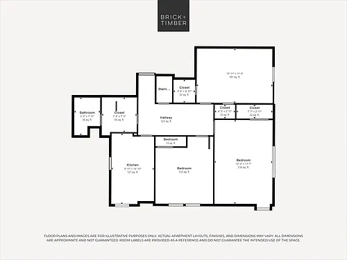 Floor plan 2 Bedroom 1 Bath