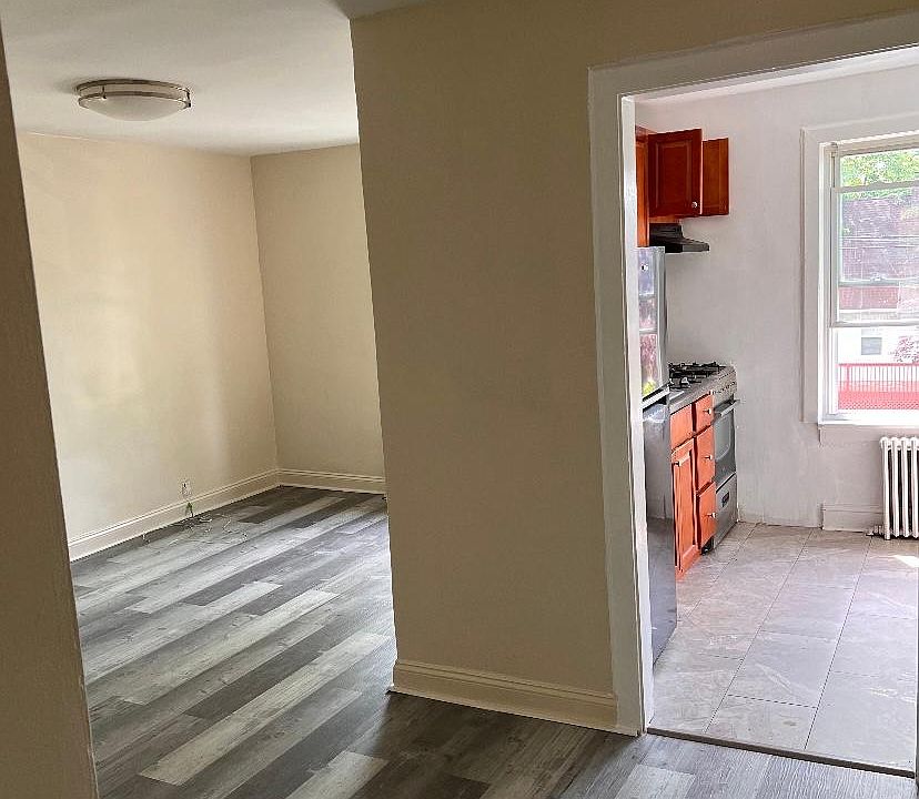 Living room with dining alcove