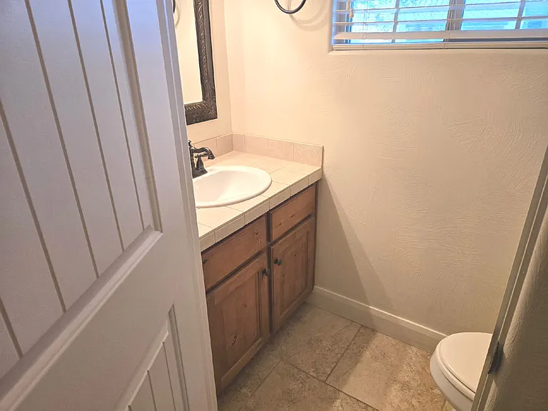 Half bath downstairs by hall