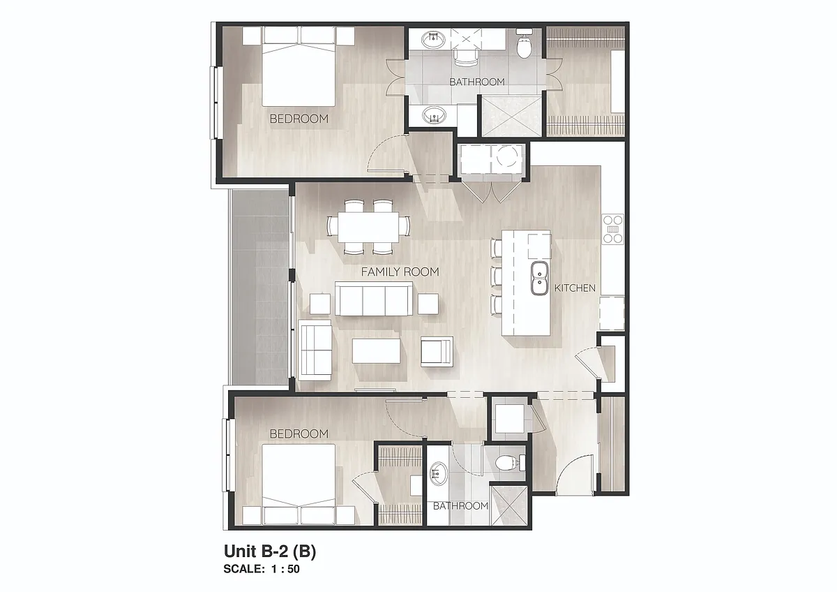 Floor plan B-2B