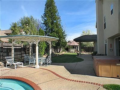 two patio covers and a gazebo