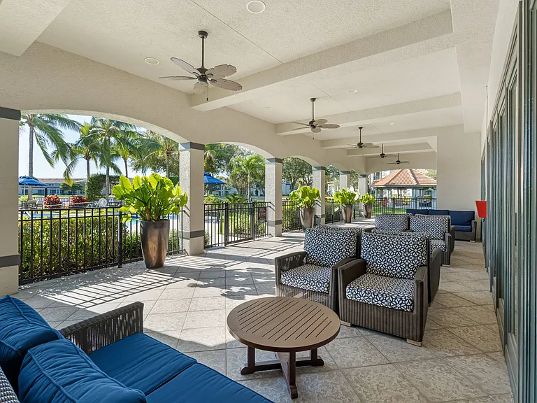 Covered Outdoor Lounge Area