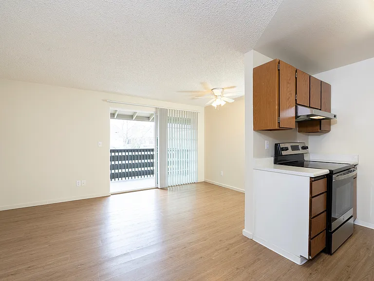 Experience open-floor living with a seamless flow from kitchen to balcony. Experience open-floor living with a seamless flow from kitchen to balcony.