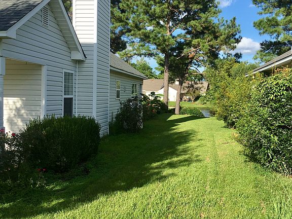 looking into back yard/pond