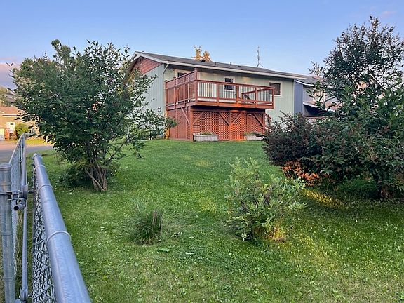 Back yard and deck
