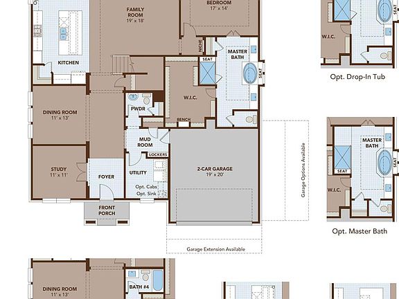 Brown First Floor Plan