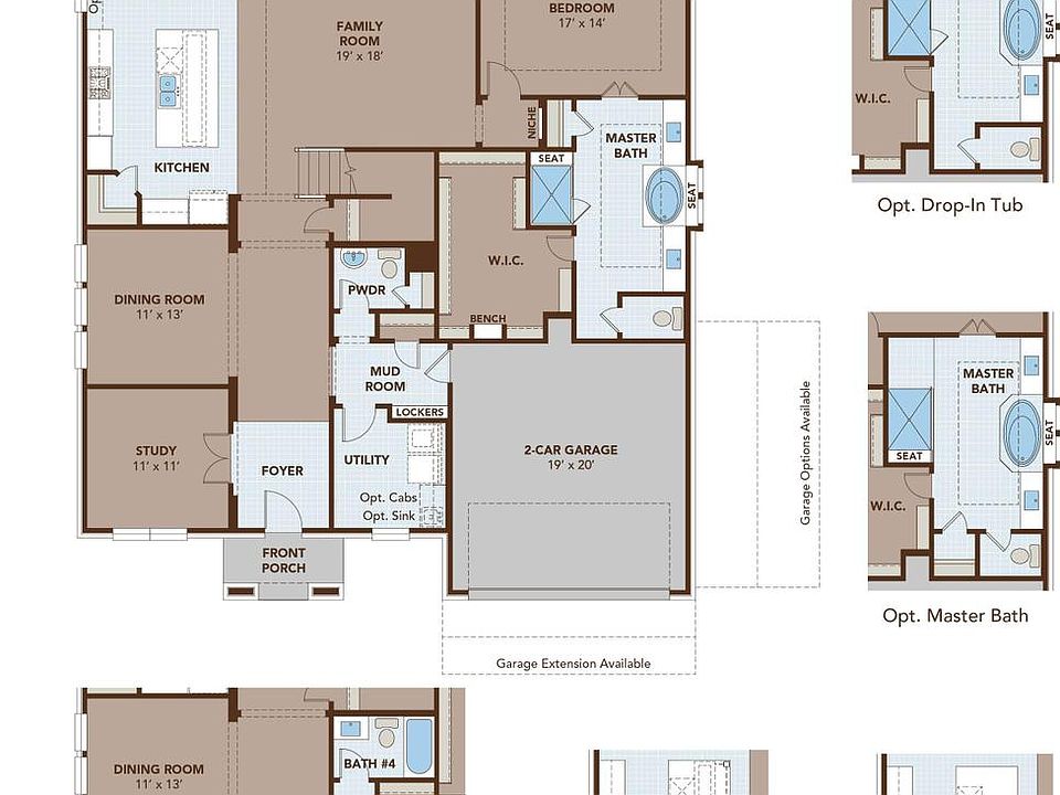 Brown First Floor Plan