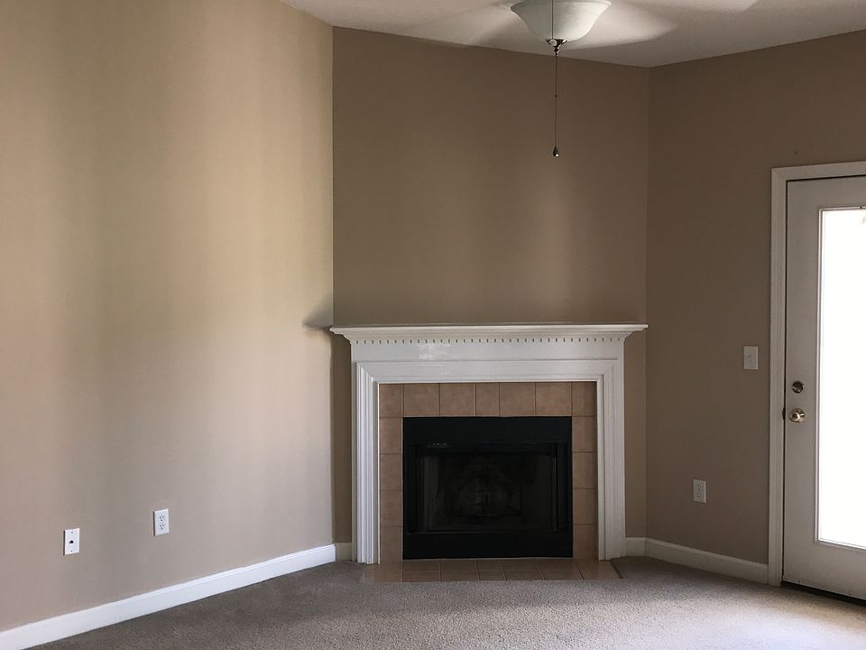 Living room with fireplace