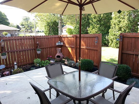Secluded patio