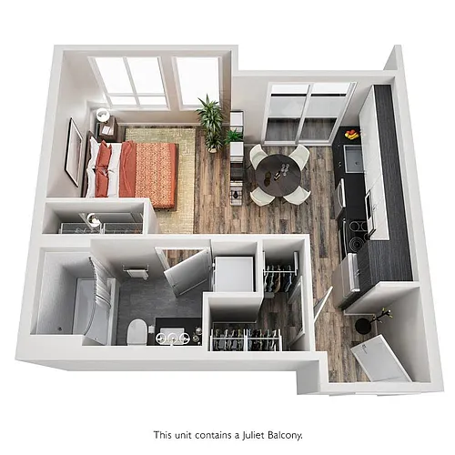 Floor plan Studio MFTE