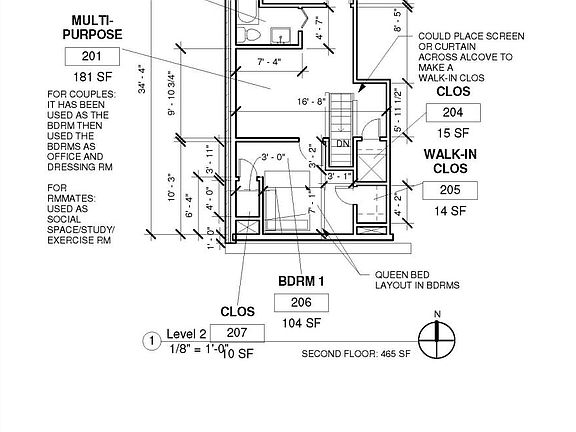 second floor plan