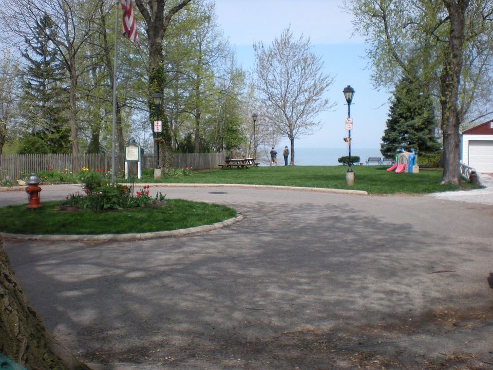 view of Lake Erie from front yard