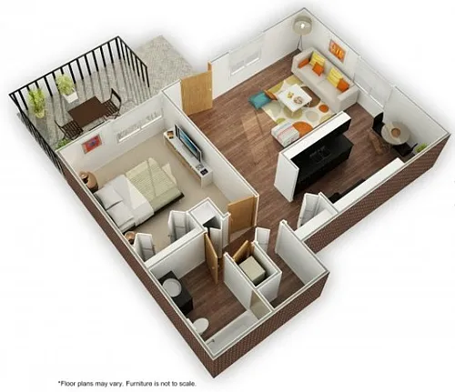 Floor plan One Bedroom | One Bath