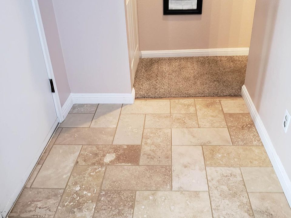 New tiled entry way.