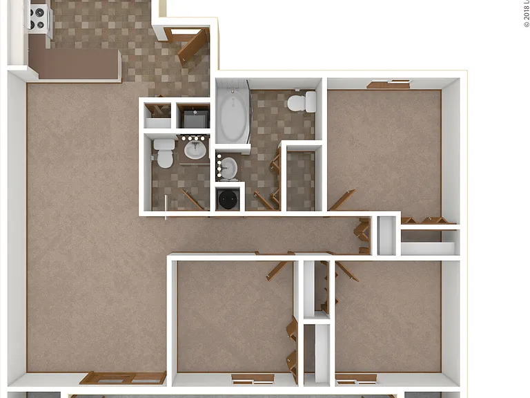 Glacier: Beds - 3: Baths - 1.5: SqFt Range - 969 to 969