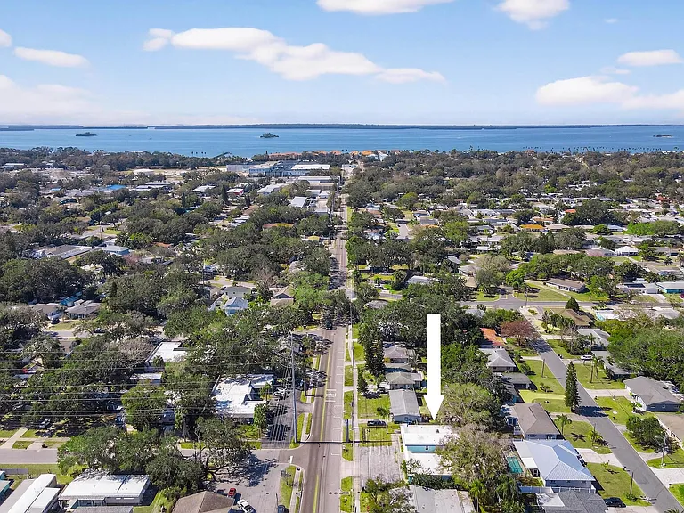 Sidewalk from the front of the property to the Pinellas trail and Intracoastal