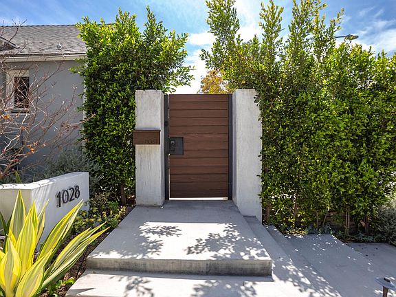 Gated entry into courtyard