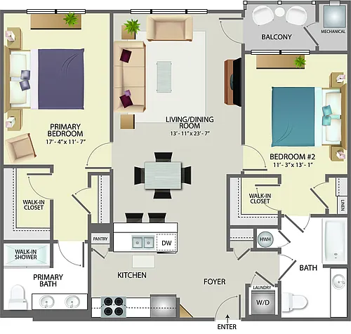 Floor plan 2P