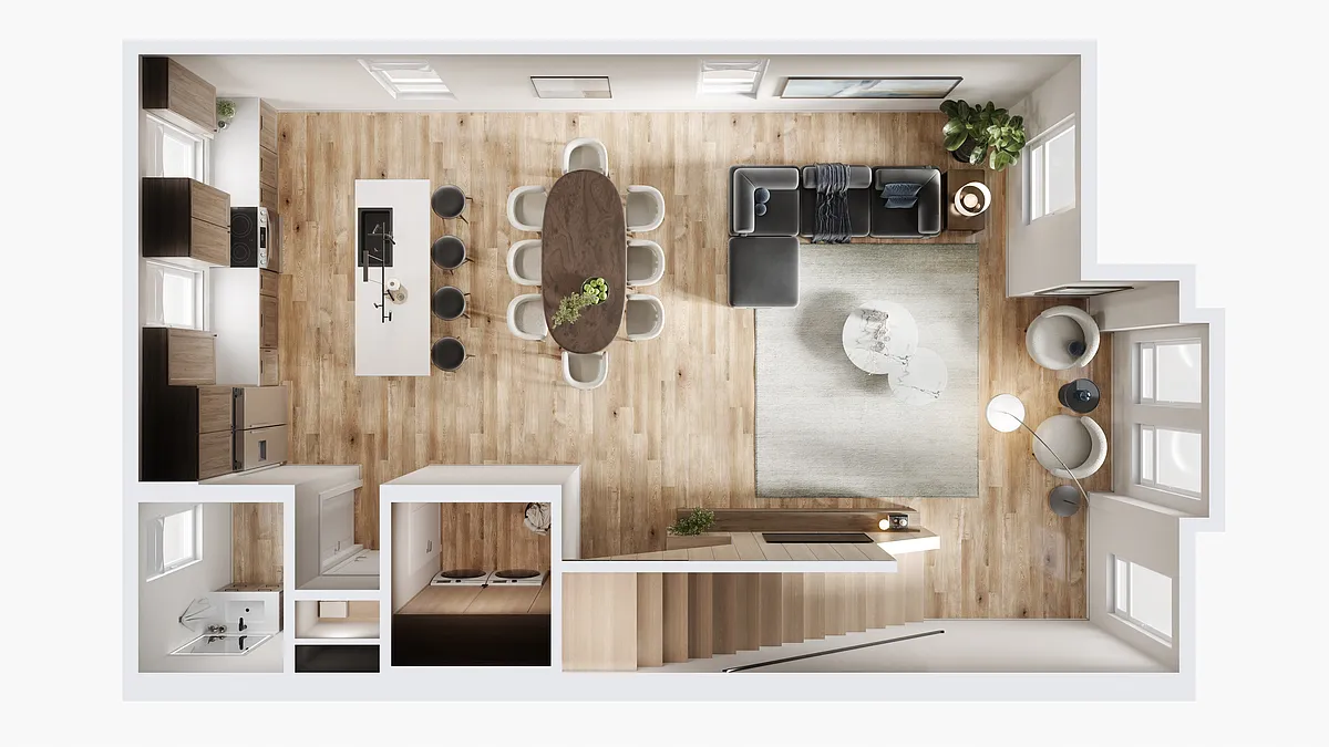 Floor plan TH - Plan D