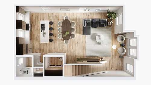 Floor plan TH - Plan D