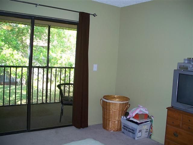 Master bedroom open to porch