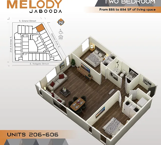 Melody Jabooda Apartments — Photo 91