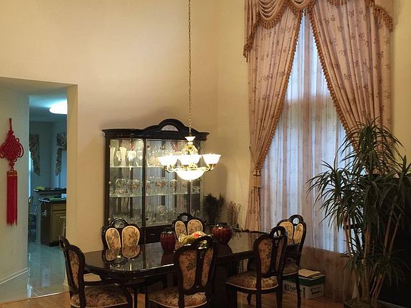 Dining Room with high window