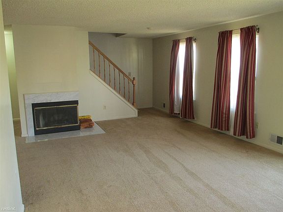 Living room with fireplace